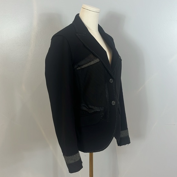 Ambiente Vintage Black Wool & Cashmere Blazer - Picture 12 of 15